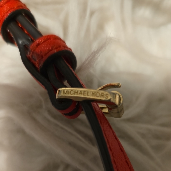 Authentic Michael Kors Studded Red Crossbody Bag - Picture 8 of 8